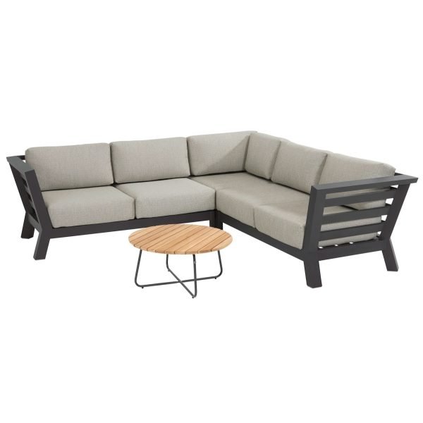 Meteoro hoek loungeset 4 delig antraciet 4 Seasons Outdoor