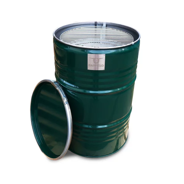 Olievat barbecue 200L   British Racing Green edition