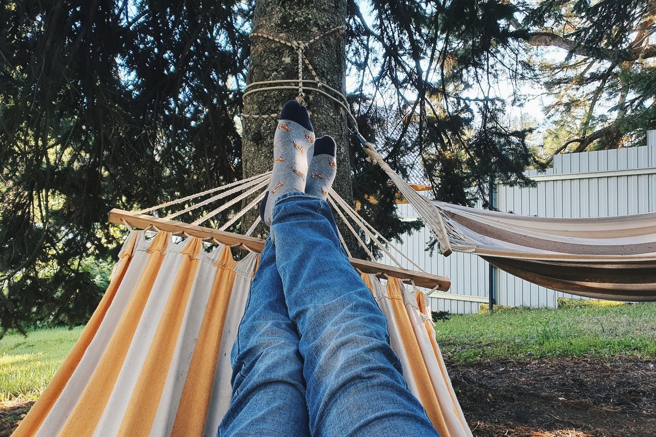 Hangmat in de tuin plaatsen
